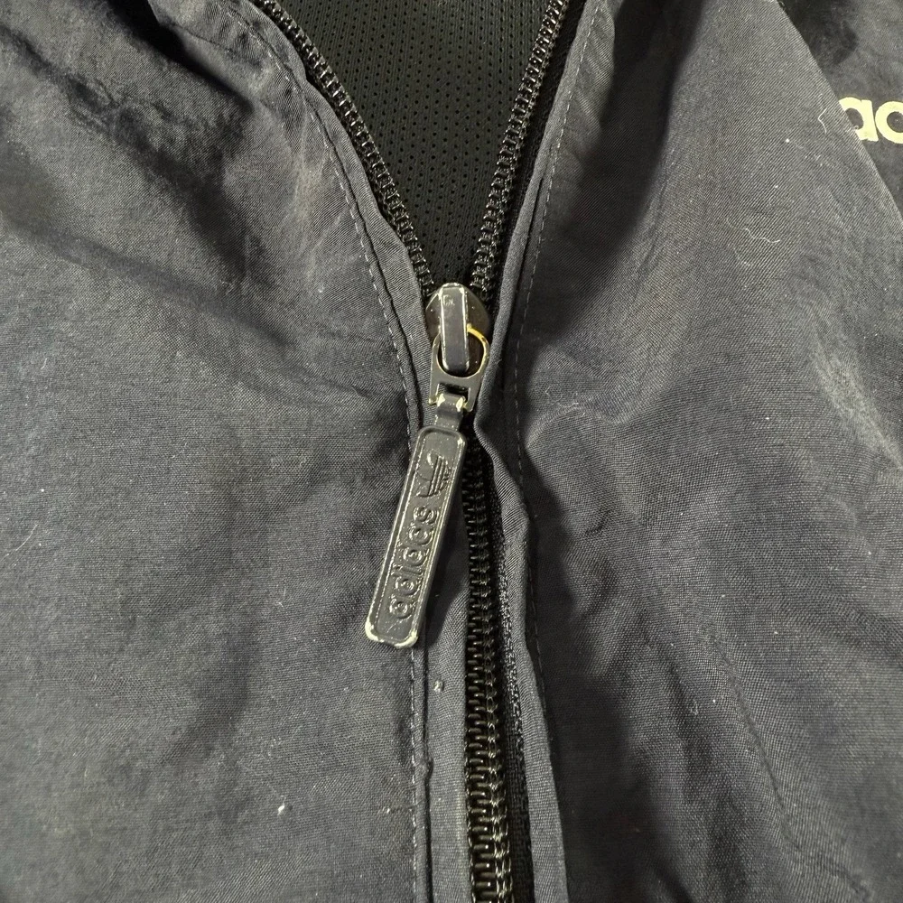 Vintage Adidas Tracksuit Set Mens XL Navy Blue Fill Zip‎ Jacket Logo Pants Y2K